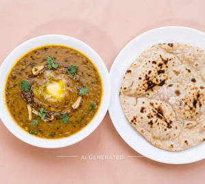 Butter Dal Tadka + Roti (1 piece)