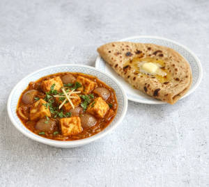 Paneer Do Pyaza + Tawa Butter Roti (1 piece)