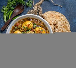 Egg Masala + Chapathi (2 Pieces)
