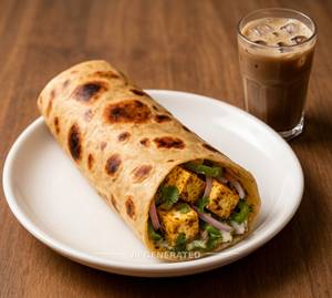 Paneer Roll + Plain Cold Coffee
