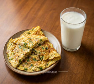Egg Omelette + Buttermilk