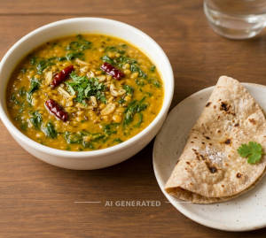 Dal Palak + Roti (1 piece)