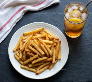 French Fries + Ice Lemon Tea
