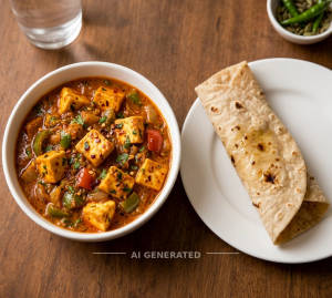 Paneer Chatpata + Chapati (1 piece)