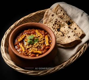 Sev Tamatar + Roti (2 Pieces)                