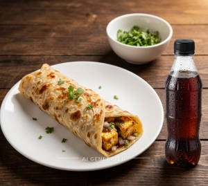 Paneer Roll + Cold Drink
