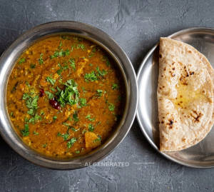 Dal Fry + Butter Roti (1 Piece)
