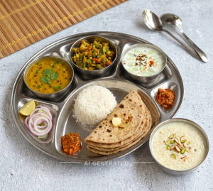 Sada Thali + Kheer 