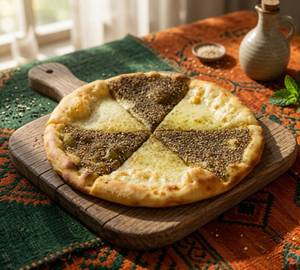Zaatar With Cheese Manakeesh