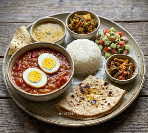 Egg Meal + Tawa Roti (1 Piece)