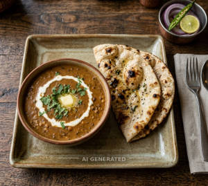 Dal Makhani + Tandoori Roti (2 pieces)