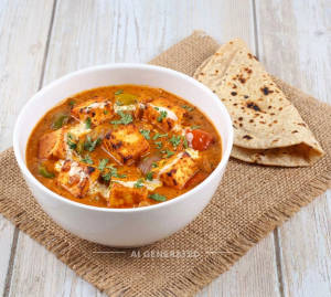 Paneer Tikka Masala + Tawa Roti (2 pieces)