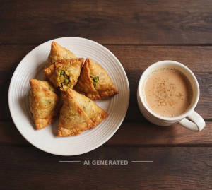Aloo Samosa + Tea