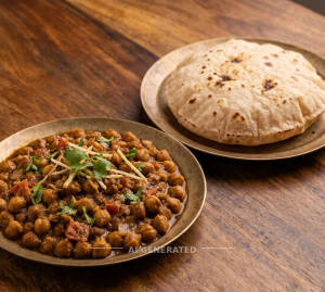 Chana Masala + Tawa Roti (1 Piece)