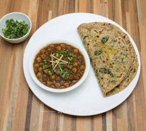 Chole Masala [Half] + 2 Pudina Paratha