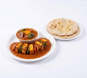 Paneer Tikka Masala + Roti Tawa Plain (2 pieces)