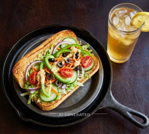 Ultimate Veggie + Iced Tea