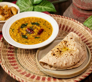Dal Fry + Tawa Roti (1 piece)