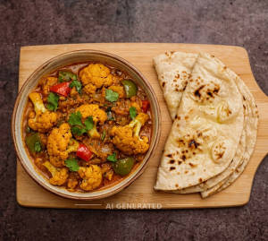 Gobi Masala + Tandoori Roti Plan (2 Pieces)