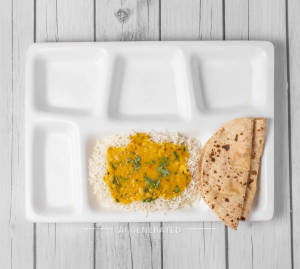 Dal Rice + Roti (2 Pieces)