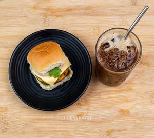 Cheese Chotu Delightful Burger + Cold Coffee