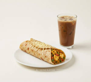 Veg Cheese Frankie + Classic Cold Coffee