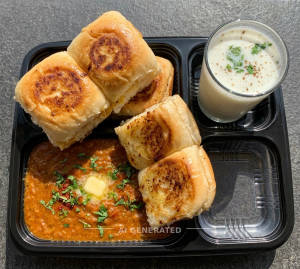 Butter Pavbhaji + Buttermilk [200 Ml]
