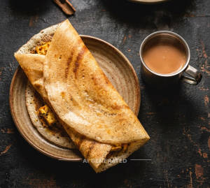 Paneer Sada Dosa + Tea