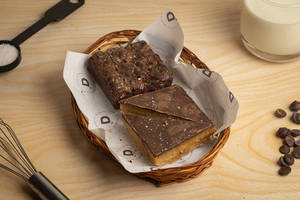 Belgian Chocolate Brownie & Caramel Triangle Bars