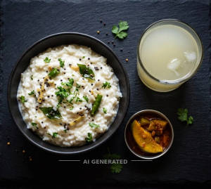 Curd Rice + Lemon Juice