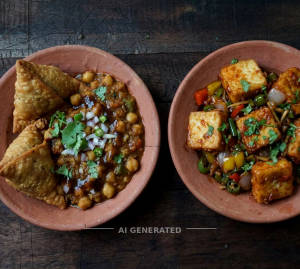 Samosa Masala + Bread Chilli (1 Piece)