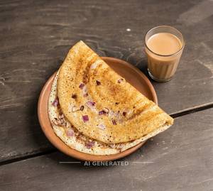 Onion Masala Dosa + Tea (Ordy)