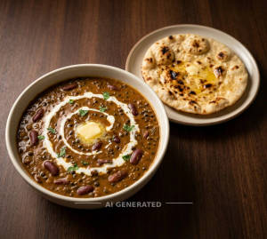 Dal Makhani + Tandor Bread [ Roti ] (1 piece)
