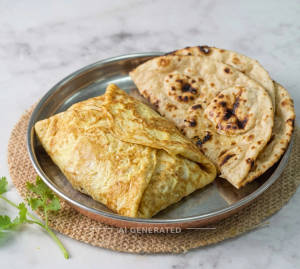 Egg Pouch [2 Eggs] + Tandoori Roti (2 Pieces)