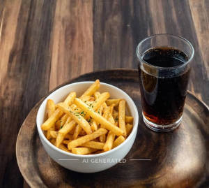 French Fries + Soft Drink Campa (500 Ml)