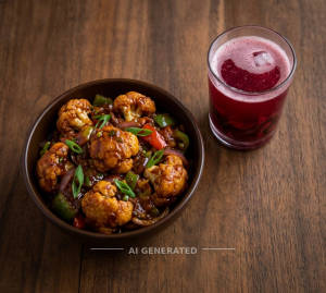 Gobi Chilli + Kokum Juice