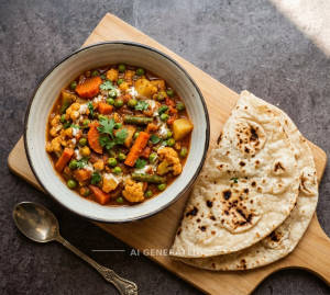 Mix Veg + Tandoori Roti Plan (2 Pieces)