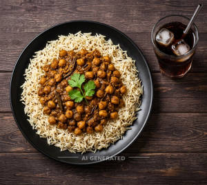 Chole Rice + Soft drink