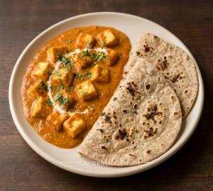 Shahi Paneer + Tawa Roti (2 pieces)