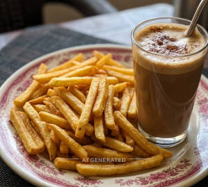 French Fries + Cold Coffee