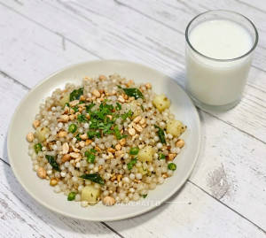 Shabudana Khichdi + Plane Butter Milk
