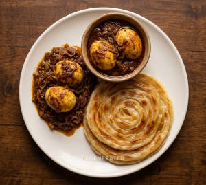 Egg Roast + Essence Parotta (1 Piece)