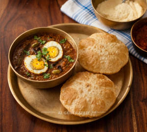 Parota + Egg Curry