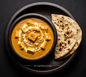 Shahi Paneer + Tandoori Roti Plan (2 Pieces)