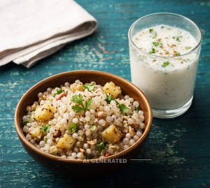 Sabudana Khichdi + Buttermilk   