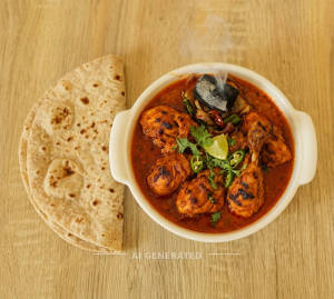 Chicken Angara + Chapati (1 piece)