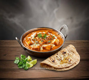 Butter Paneer Masala + Tawa Roti (2 pieces)