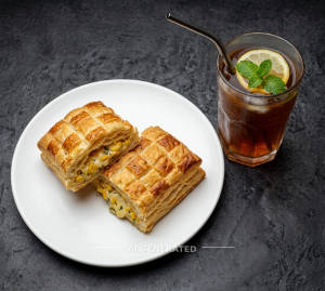 Chess Corn Roll 2 Pc + Lemone ice tea