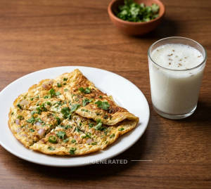 Egg Omelette + Buttermilk