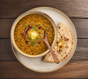 Dal Butter + Tawa Roti (2 Pieces)                     